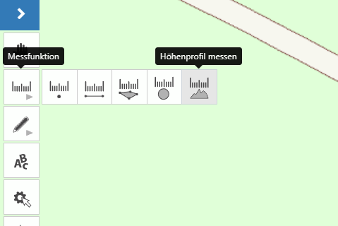 Neue Funktion zur Anzeige eines Höhenprofils im Menü der Messfunktionen