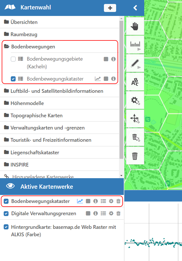 TIM-online: Kartenwahl Bodenbewegungskataster