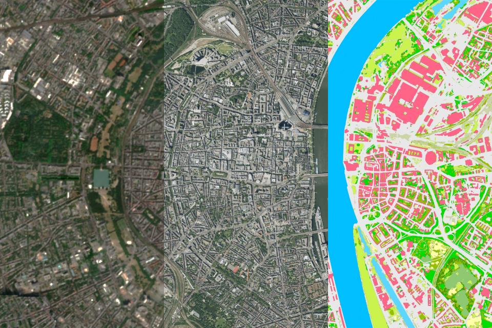 Luftbild- und Satellitenbildinformationen (Dynamisches Mosaik, Orthophoto und Landbedeckung), Stadt Köln